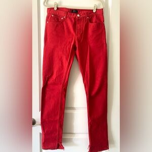 A.P.C. Men’s red slim jeans